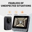 home Digital Smart Wireless Video Doorbell with 2.4G WiFi, IR Night Vision, Intercom Voice, and 4.3 Inch Video Doorbell Camera