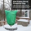 2-Pack Large Plant Covers for Freeze Protection: Frost Cloth Tree Covers with Zipper and Drawstring