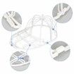 2-Pack Baseball Hat Cleaners Cap Washer for Washing Machine: Protect Your Hats from Damage, Durable, Reusable, Easy to Use White
