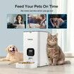 WiFi Automatic Smart Pet Feeder: Remotely Control Feeding Time and Schedule with APP, Perfect for Cats and Dogs (4L, White)