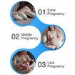 Complete Pregnancy Maternity Body Pillow with Detachable & Adjustable Design Full-body support for a comfortable night's sleep, Soft breathable materials for max comfort(White)