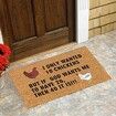 Charming Non-Slip Door Mat: Add a Touch of Whimsy to Your Home with Our Chicken Pattern Design (40x60cm)