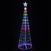 120CM DIY Outdoor 106 LED Christmas Tree with Star Topper for Holiday Yard Decoration