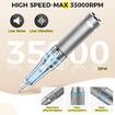 Home Salon Portable Electric Nail Drill Machine with Pro 35000 RPM high speed for efficient filing & shaping, Precision Manicures for accuracy-Rechargeable