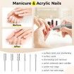 Home Salon Portable Electric Nail Drill Machine with Pro 35000 RPM high speed for efficient filing & shaping, Precision Manicures for accuracy-Rechargeable