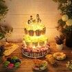 4-Tier Acrylic Cupcake Stand with LED Lights for Weddings and Parties