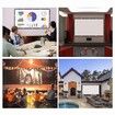 Immersive Home Cinema 150-Inch Projection Screen with 16:9 Aspect Ratio