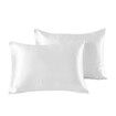 2-Pack Satin Pillowcases for Hair and Skin: Silk Pillow Covers with Envelope Closure (51*76cm, White)