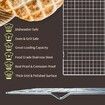 [1-Pack] 16x10 Inch Thick Wire Cooling Rack for Baking, Cooking, Roasting, Grilling, Drying