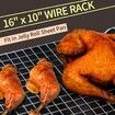 [1-Pack] 16x10 Inch Thick Wire Cooling Rack for Baking, Cooking, Roasting, Grilling, Drying