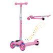 Bopeep Foldable Kids Scooter LED Music Pink