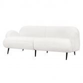 Levede Cloud Sofa 3 Seater Sherpa Fleece White