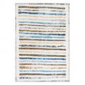 Marlow Floor Rug Short Pile Washable Carpet Soft Plush Non Slip Stripe 200x290