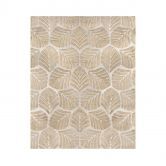 Marlow Floor Rug Soft Embossed Carpet Non Slip Plush Shaggy Rugs Leaf Pattern