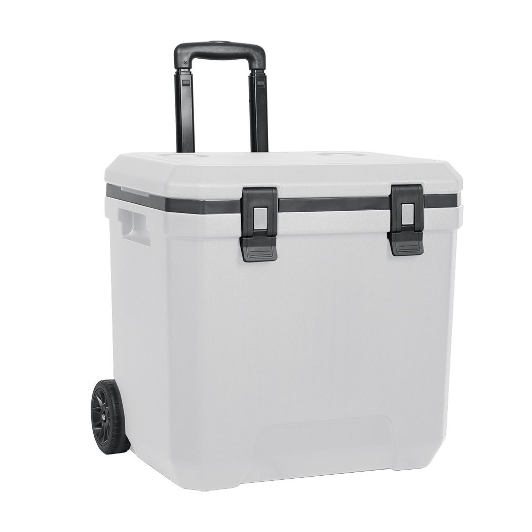 Mountview Cooler Ice Box 27L/43L Portable Chest Trolly For Camping BBQ Picnic