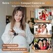 4K Digital Camera with 32GB SD Card and Autofocus, 48MP Vlogging Camera with Anti-Shake, Compact Travel Camera with 16X Zoom and 2 Batteries