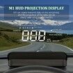 White Windshield Projection Heads Up Display, Digital GPS Speedometer with Speed, Travel Direction Function, and Overspeed Alarm