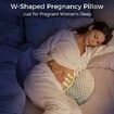 Pregnancy Pillow for Sleeping Body   Maternity  Wedge, Detachable and Adjustable Double-Sided with Pillow Cover Support for Pregnancy Belly Back Support