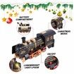 Electric Christmas Tree Train Toy with Light,Sound,Hanging Xmas Train for Around The Tree