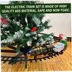 Electric Christmas Tree Train Toy with Light,Sound,Hanging Xmas Train for Around The Tree