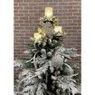 Black Triple Tree Topper,Candle Holder,Candelabra Tree Topper,Shelf for Christmas Tree,3 Tier Candle Holder,Christmas Topper Unique