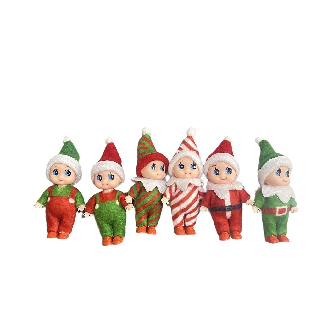 5pcs Blind box ELF ON SHELF Spirit Elf Doll Christmas Elf Baby Long Legs Doll Ornament Boys and Girls