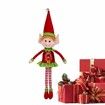 65cm Christmas Elf Behaving Badly Plush Toy Novelty Long Bendy Naughty Christmas Doll Color Red