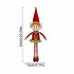 65cm Christmas Elf Behaving Badly Plush Toy Novelty Long Bendy Naughty Christmas Doll Color Red