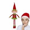 65cm Christmas Elf Behaving Badly Plush Toy Novelty Long Bendy Naughty Christmas Doll Color Red