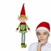 65cm Christmas Elf Behaving Badly Plush Toy Novelty Long Bendy Naughty Christmas Doll Color Green