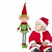 65cm Christmas Elf Behaving Badly Plush Toy Novelty Long Bendy Naughty Christmas Doll Color Green