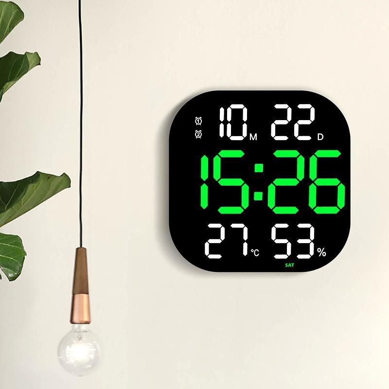 Extra Large Hanging Clock with Remote Control Day and Date for Elderly Clear Display USB Powered Digital Calendar Alarm Clock Dementia Alzheimers Clock