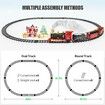 Train Set,Train Toys,Lights & Sound,Tracks,Toy Train w/Steam Locomotive Engine,Cargo Cars & Tracks,Christmas Train Toys Gifts