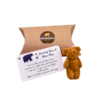 A Little Pocket Bear Hug  Envelop Sending You a Bear Hug, with Pocket Hug Token Card, Emotional Support Plush Positive Gifts   (Brown)