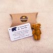 A Little Pocket Bear Hug  Envelop Sending You a Bear Hug, with Pocket Hug Token Card, Emotional Support Plush Positive Gifts   (Brown)