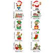 Set of 2 Santa Claus Christmas Door Hangings Festive Decorations for Indoor And Outdoor Parties