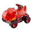 Truck Toys with 6 Die-Cast Metal Cars Foldable Track & Missile Launcher Birthday Gift Idea Toys for Kids Ages 3+(Red)