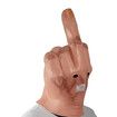 Middle Finger Funny Head Mask Costume Party Prop Men Latex Middle Finger Mask