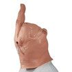 Middle Finger Funny Head Mask Costume Party Prop Men Latex Middle Finger Mask