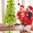 1.5M Prelit Christmas Tree Driftwood Artificial 10m Battery 100 LED light Christmas Tree for Indoor Use Plastic Trees Base Holiday Decor