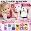 Kids Smart Phone Touchscreen 2.8 Inch Toddler Learning Toy with Rotating Camera Music Player 32G SD Card