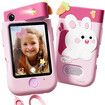 Kids Smart Phone Touchscreen 2.8 Inch Toddler Learning Toy with Rotating Camera Music Player 32G SD Card