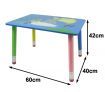 3 Pc. Kids Activity Table Set with Colourful River Animal Prints & Matching Chairs
