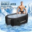 519L Ice Bath Tub Inflatable Portable Cold Plunge Hot Soaking XL Folding Insulated Spa Massage Water Chiller Compatibility Bucket Athletes Luxsuite