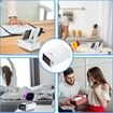 Cell Phone Stand Bluetooth Speaker with Anti-Slip Base,HD Surround Sound,Cool Multi Functional Gadget,Unique Gift for Him,Her,Husband,Wife,Dad,Mom (White)