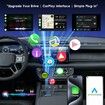 Wireless Carplay Adapter,Converts Wired to Wireless Carplay Dongle Compatible with iPhone and Android,Plug and Play Carplay Fit for Cars from 2017