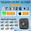 Wireless CarPlay Adapter for iPhone,Fast 5.8G WiFi,Bluetooth,Plug and Play,Compact and Auto Reconnect,Compatible with iOS 10+