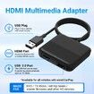 Car TV Mate,HDMl Multimedia Adapter for Cars with Factory Wired CarPlay,Car TV Converter,2.4GHz WiFi,Plug and Play