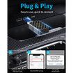 Mini Wireless CarPlay Adapter,Plug & Play Low Latency Converts Wired to Wireless CarPlay Dongle for iPhone iOS 10+,Connection Fast & Stable