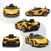 Electric Ride On Car Lamborghini Sian Licensed 12V Battery Power Motorised Toy Vehicle Roadster with Parental Remote Control Suspension LED Music Horn